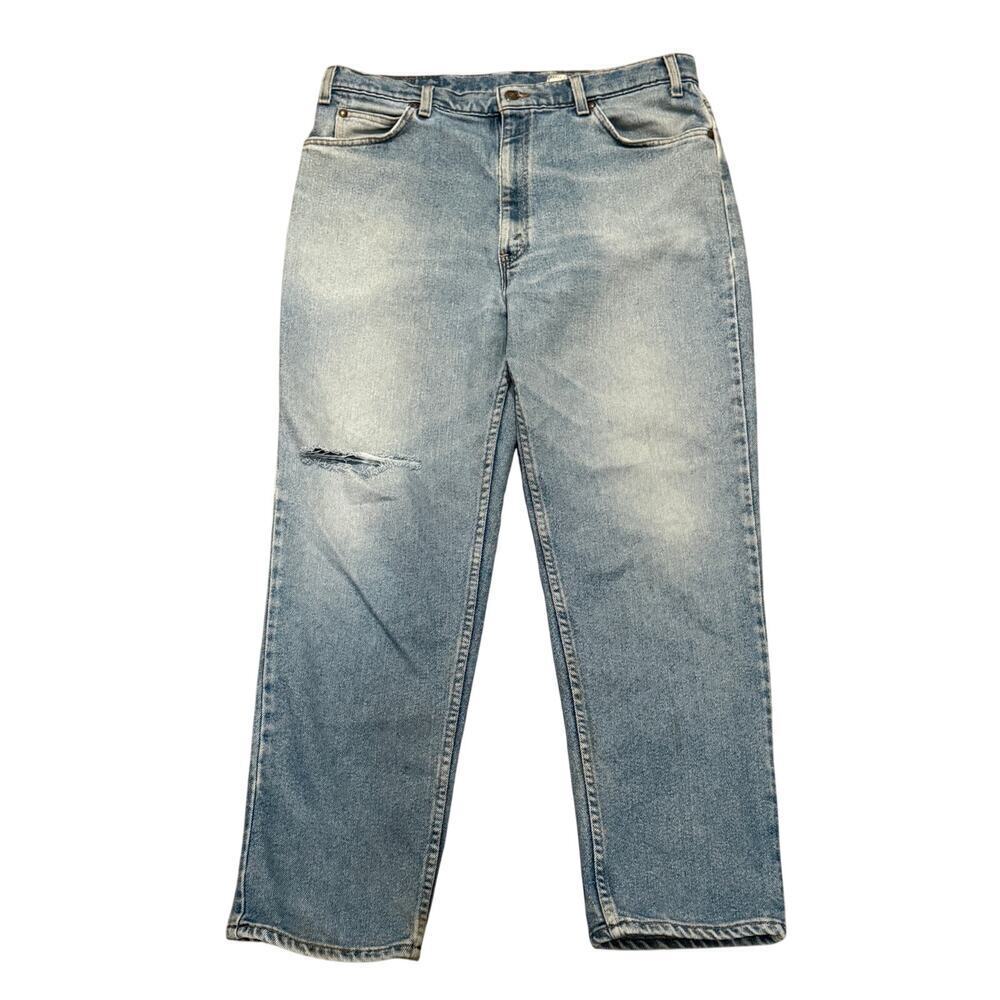 Vintage Levi’s 540 Orange Tab Flex Straight Leg Jeans Men 38/29 Light Wash 90s